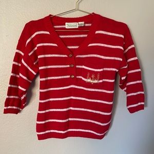 Vintage Shenanigans Nautical Sweater Top
